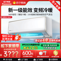 松下空调洵风系列 大1匹挂壁式空调挂机 新一级能效 100倍纳诺怡 WIFI 松下原装压缩机 电辅加热DG26K410Q