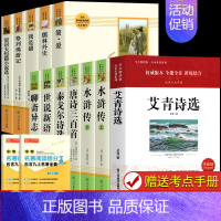九上九下套装12册 [正版]礼盒装 初中必读名著十二本 人教版原著课外阅读书籍朝花夕拾西游记红星照耀中国昆虫记水浒传七八