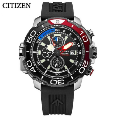 新品国行西铁城CITIZEN手表PROMASTER系列光动能PU橡胶带时尚运动休闲男表BJ2167-03E