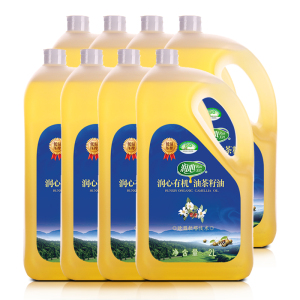 润心(RunXin)有机茶油2Lx8整箱装山茶油茶籽油有机食用油粮油低温压榨超市同款 润心茶油2LX8整箱