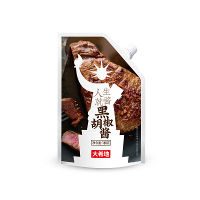 大希地黑胡椒酱番茄酱牛排酱家用意大利面酱160g/包黑椒酱*3包160g