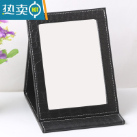 敬平珠宝店店随身金店镜台式镜便携专用折叠梳妆镜化妆镜子特大号高清便携式用镜 黑鳄小号