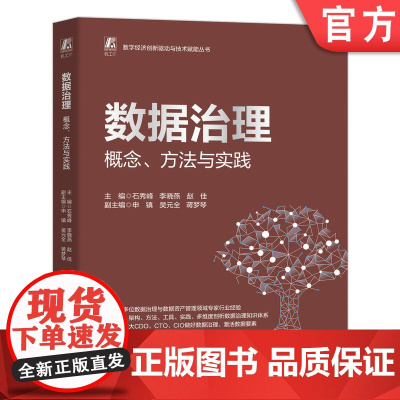 正版 数据治理 概念 方法与实践 石秀峰 李晓燕 赵佳 数据治理 数据质量管理 数据分析 企业数字化转型 机械工业出