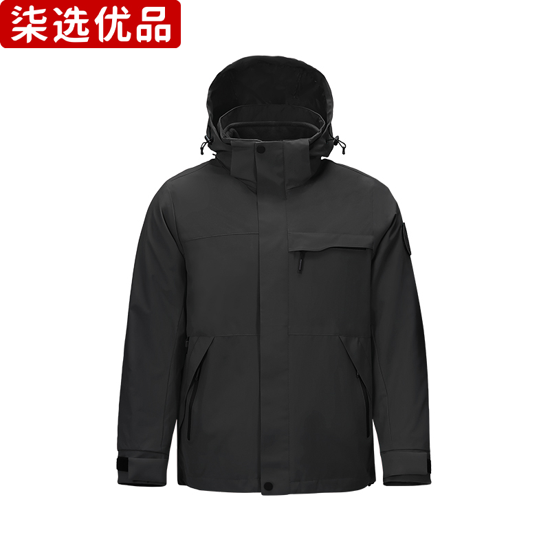 柒选优品 男女同款抓绒内胆三合一冲锋衣59869/件