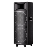 新科H15双15吋广场舞户外蓝牙音箱拉杆室外ktv重低音播放器演出专业电木吉他贝斯民谣弹唱乐器音箱双咪