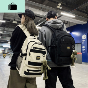 书包女韩版高中学生大容量百搭原宿风工装包双肩包男潮酷ins背包NEW LAKE