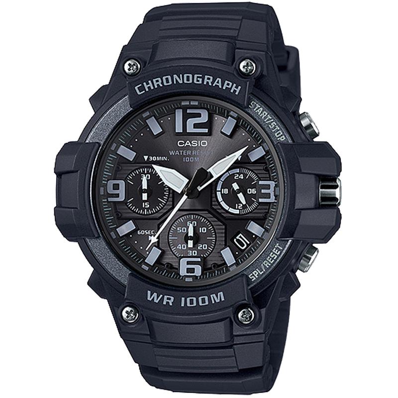 CASIO Casio卡西欧男士黑色数字腕表时尚运动休闲防水耐磨手表