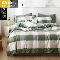 加厚棉磨毛四件套学生宿舍三件套1.5m1.8米床上用品4件套 三维工匠