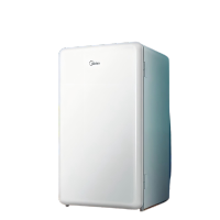 美的(Midea)93升单门一级低音复古白色小冰箱单温冷藏租房家用宿舍办公室可放美妆BC-93MF