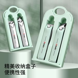 金达日美指甲钳套装家用剪指甲单个斜口指甲剪修脚刀专用工具8138 RM071盒装指甲钳(浅绿)