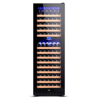 尊堡(zunbao)BJ-508D 高端风冷 压缩机恒温双温红酒柜 智能恒温 触摸控制 168支装508升 红木纹 满配