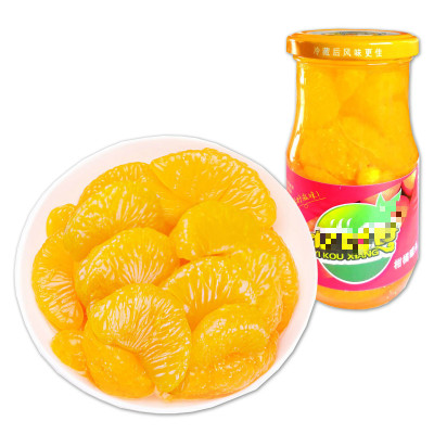 黄桃罐头整箱橘子罐头什锦雪梨罐头蜜桔罐头245*4瓶装