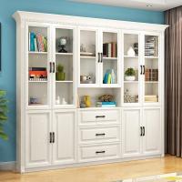 森美人简约现代大容量玻璃书柜书橱书架收纳柜展示柜文件柜储物柜定制