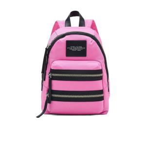 MARC JACOBSMarc Jacobs风琴包粉色尼龙大容量女士双肩包轻便通勤手提斜挎包 粉红色