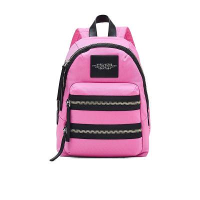 MARC JACOBSMarc Jacobs风琴包粉色尼龙大容量女士双肩包轻便通勤手提斜挎包