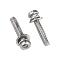 宏瑞泰 不锈钢十字圆头组合螺丝 A2-70 M5*20 个