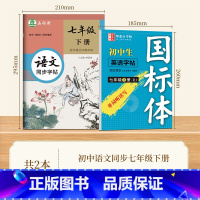 [七年级下册语文+英语]人教版 [正版]2025邹慕白初中英语字帖人教版国标体初一二三年级下册英语单词短语积累练字本七八
