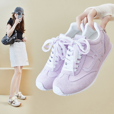 内增高ins潮韩版新款阿甘鞋女2025夏季休闲鞋透气增高