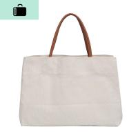 包包2020新款潮韩版大容量帆布包女单肩ins大学生简约手提购物袋NEW LAKE女士单肩包