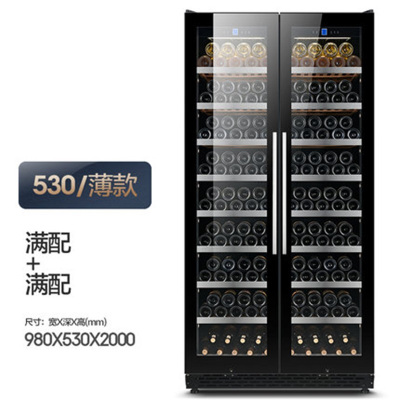尊堡BJD-735红酒柜恒温酒柜冰吧家用商用双门一体大容量冷藏柜