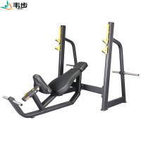 韦步EM1039商用卧式上斜推胸架杠铃举重卧推训练架力量训练器械