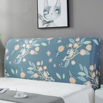 床头罩套床头套软包防尘罩靠背罩子保护套1.8米弹力布1.5床北欧风 田园鸽 1.8米(适合1.7-1.9米床头使用)