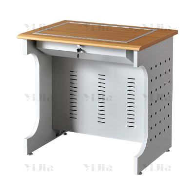 翌嘉 隐藏式翻转电脑桌培训桌多媒体学习桌办公桌B款单人位800*600*750mm
