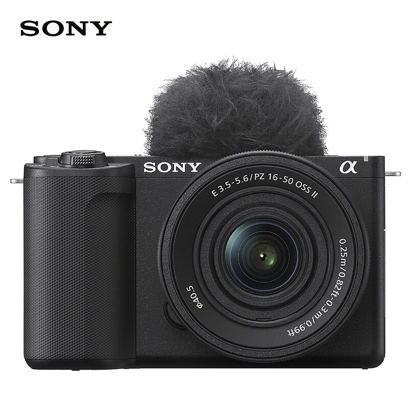 索尼(SONY)ZV-E10 II APS-C画幅微单相机 滤镜直出 黑色标准镜头套装(ZV-E10M2K ZVE10二代)