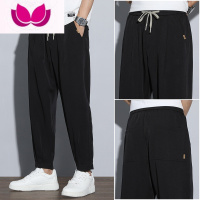 七斓春季新款小西装裤男士宽松运动直筒宽松男生休闲裤子款