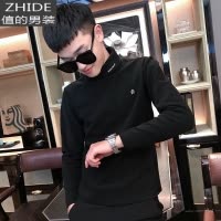 SUNTEK高领长袖T恤男士春秋季潮牌棉打底衫衣服男装新款修身潮流卫衣卫衣