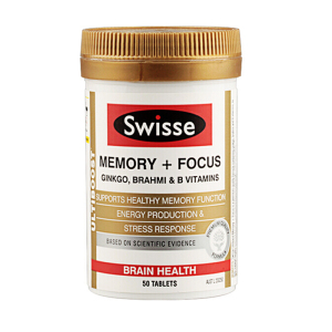 Swisse斯维诗 银杏叶提升记忆力精华片50粒 膳食营养补充剂