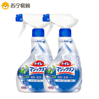 日本花王 洁厕喷雾剂 马桶除臭清洁液 浴室清洁剂 薄荷香2瓶装