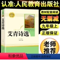 [正版]艾青诗选原著诗集九年级上册必读人民教育出版社完整版9年级课外书阅读文学诗歌统编语文初中读物书籍和水浒传初中生人