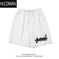 HLCOMANvibe美式字母印花直筒休闲短裤男夏季潮牌宽松百搭运动篮球五分裤