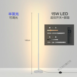 苏宁放心购 落地灯ins简约北欧led客厅卧室立式台灯床头灯墙角灯护眼氛围灯