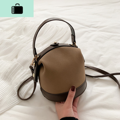 复古港风小包包女2020春夏新款时尚单肩斜挎包韩版百搭网红水桶包NEW LAKE女斜挎包