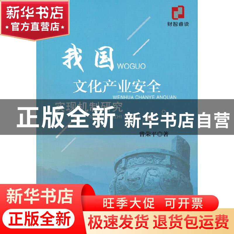 正版 我国文化产业安全实现机制研究 曾荣平 经济科学出版社 9787