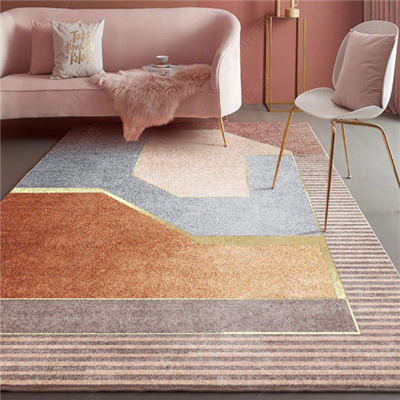 北欧轻奢地毯客厅沙发茶几毯现代简约卧室床边地垫满铺房间 易品