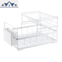 厨房碗架置物架晾放碗筷沥碗柜双层收纳盒水水池台面盘碟沥水架 三维工匠