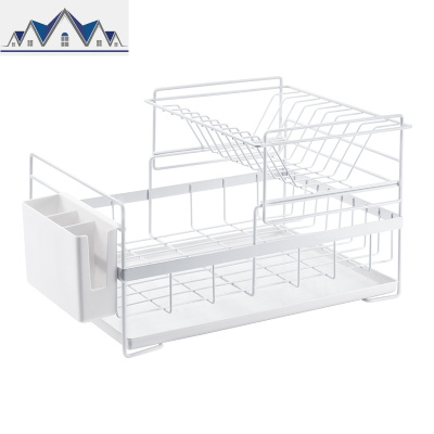 厨房碗架置物架晾放碗筷沥碗柜双层收纳盒水水池台面盘碟沥水架 三维工匠