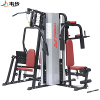 韦步WB-WTH85五人站商用健身房多方位功能组合综合力量训练器械WB-WTH85五人站(钢片配重)