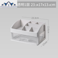 化妆品收纳盒化妆刷口红护肤钥匙收纳架办公桌面梳妆台网红置物架 三维工匠
