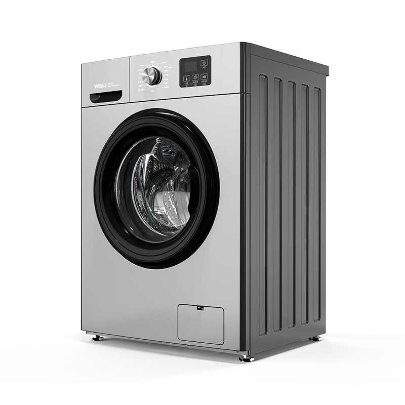 威力 10公斤变频全自动滚筒洗衣机超薄机身蒸汽除菌洗高温筒自洁一级能效 15分钟快洗 XQG100-1016DPX钛金灰
