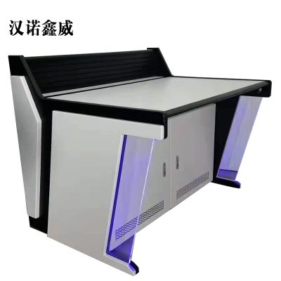 汉诺鑫威监控操作台双联定制电脑机房指挥中心控制台平台桌调度台加厚双联带灯1600*900*750