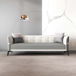 鑫环境 网红款沙发客厅现代简约科技布双人三人简易卧室小户型出租房沙发