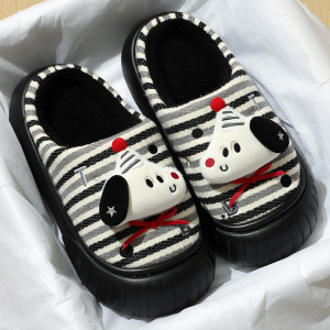 棉拖鞋女款2025新款秋冬季室内家居子可爱厚底毛绒保暖棉拖冬天