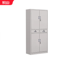 悦山办公文件柜资料柜档案柜特厚铁皮柜子通玻文件柜YSOA1FO10-08HB