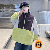 儿童装男童冬装夹棉外套新款中大童秋冬款男孩加厚冬季衣服潮