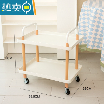敬平小推车置物架ins可移动零食卧室床头宿舍空间利用器收纳架子