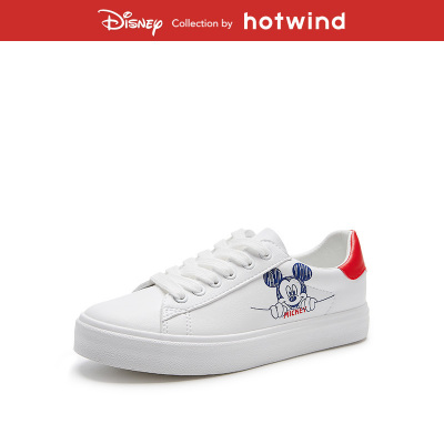 热风迪士尼米奇休闲小白鞋男女情侣款H14W0709